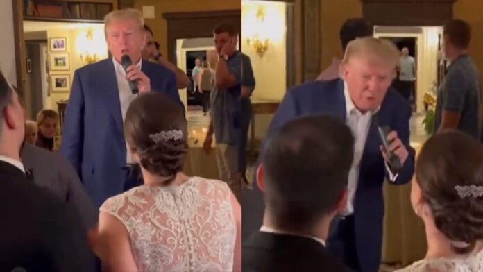 trump at wedding