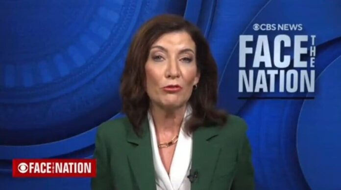 Kathy Hochul CBS Face the Nation Screen Image 10012023 e1696185846212