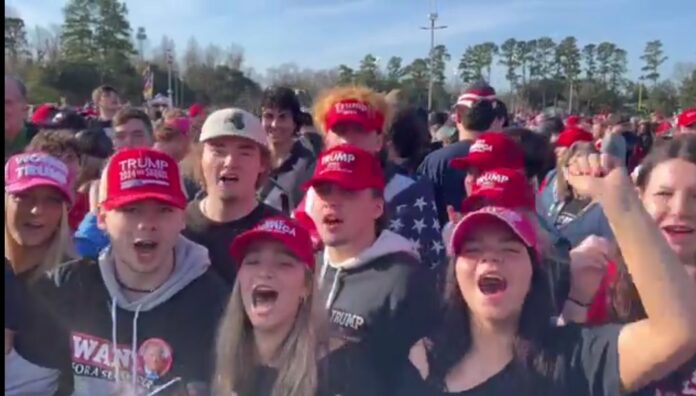 Trump Rally Conway South Carolina Screen Image Daniel Baldwin X Twitter 02102024