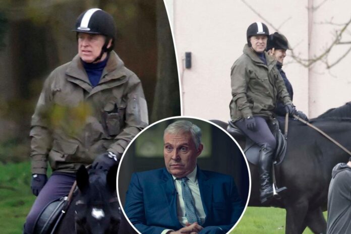 prince andrew seen going ride 79527001